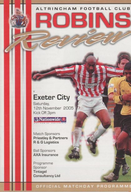 Altrincham v Exeter City 12-Nov-2005