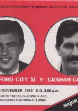 Chelmsford City XI v Graham Gooch XI  10-Nov-1985
