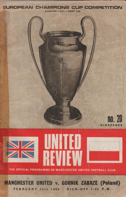 Manchester United v Gornik Zabrze 28-Feb-1968