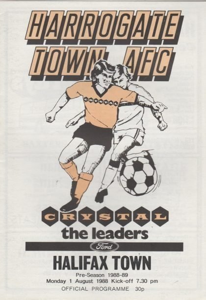 Harrogate Town v Halifax Town 01-Aug-1988