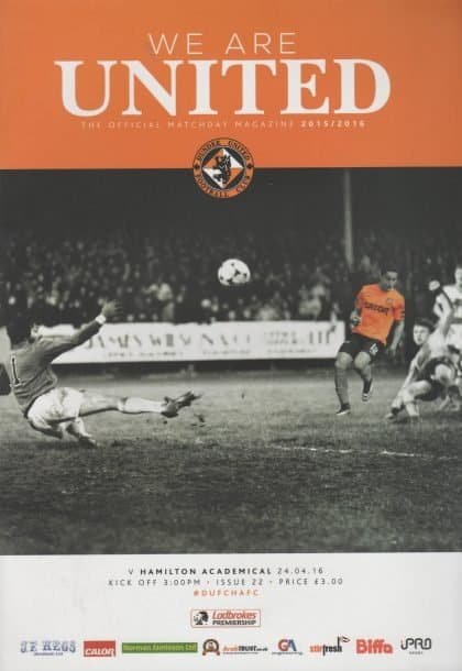 Dundee United v Hamilton Academical  24-Apr-2016