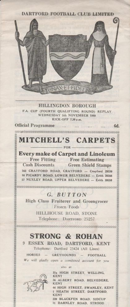 Dartford v Hillingdon Borough 05-Nov-1969
