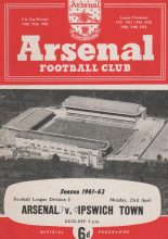 Arsenal v Ipswich Town 23-Apr-1962