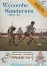 Wycombe Wanderers v Kidderminster Harriers 18-Feb-1989