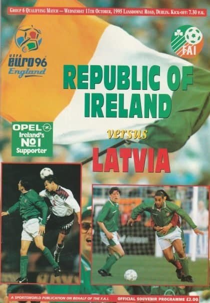 Republic of Ireland v Latvia 11-Oct-1995