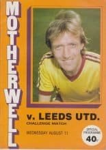 Motherwell v Leeds United 11-Aug-1982