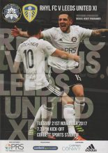 Rhyl v Leeds United XI  21-Nov-2017
