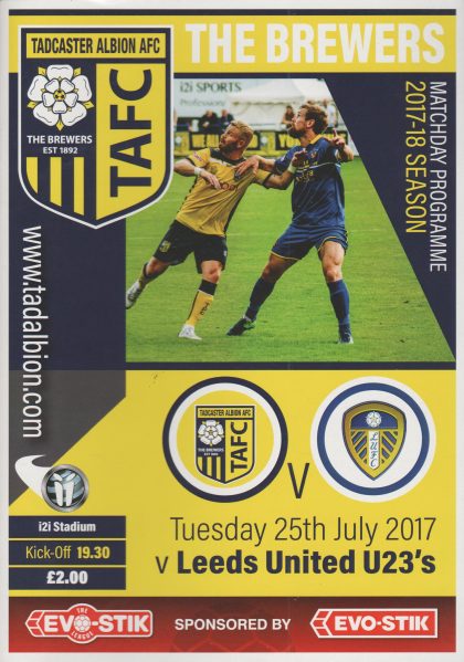Tadcaster Albion v Leeds United U23  25-Jul-2017