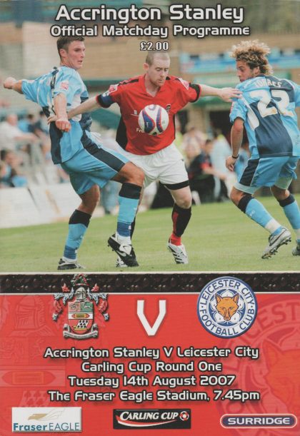 Accrington Stanley v Leicester City  14-Aug-2007