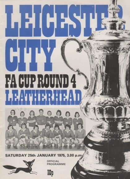 Leicester City v Leatherhead  25-Jan-1975