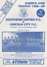 Southend United v Lincoln City 22-Nov-1988