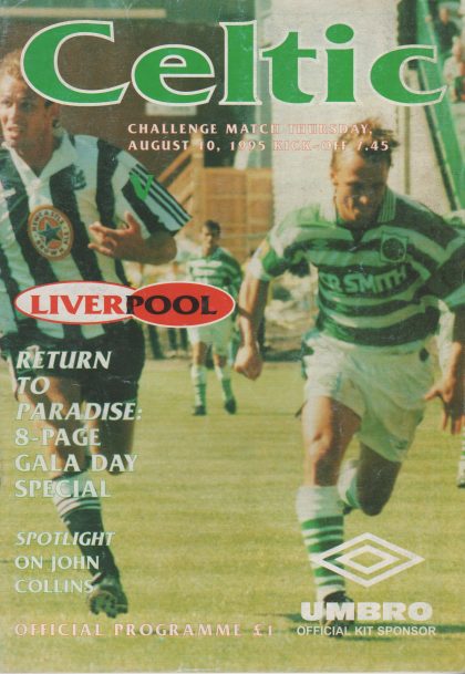 Glasgow Celtic v Liverpool  10-Aug-1995