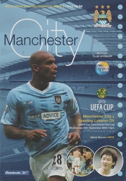 Manchester City v Sporting Lokeren 24-Sep-2003