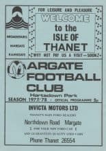 Margate v Maidstone United  20-Aug-1977
