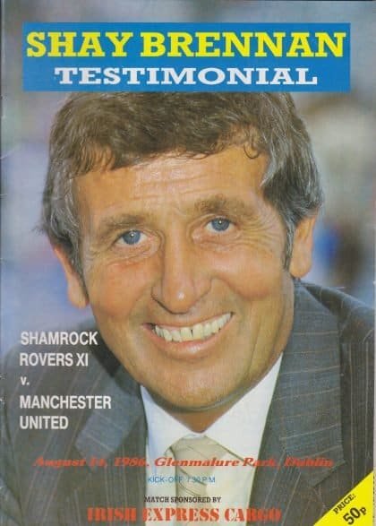 Shamrock Rovers v Manchester United 14-Aug-1986