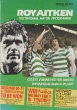 Glasgow Celtic v Manchester United 25-Mar-1987