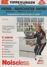 Viking Stavanger v Manchester United 30-Jul-1991