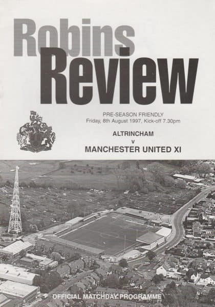 Altrincham v Manchester United XI 08-Aug-1997