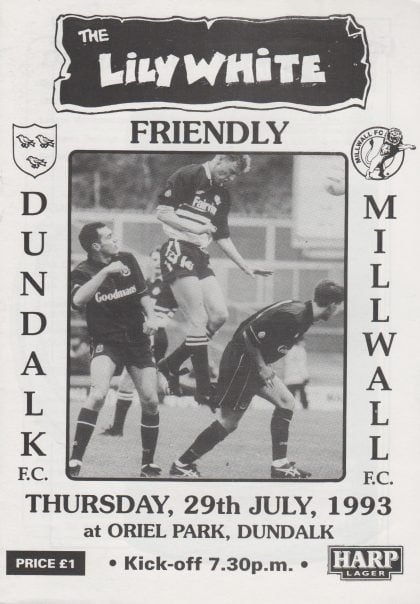 Dundalk v Millwall 29-Jul-1993