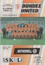 Dundee United v Motherwell  04-Sep-1990