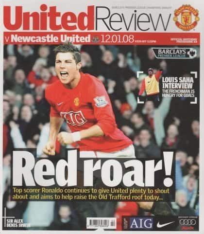Manchester United v Newcastle United 12-Jan-2008