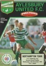 Aylesbury United v Northampton Town 13-Dec-1989