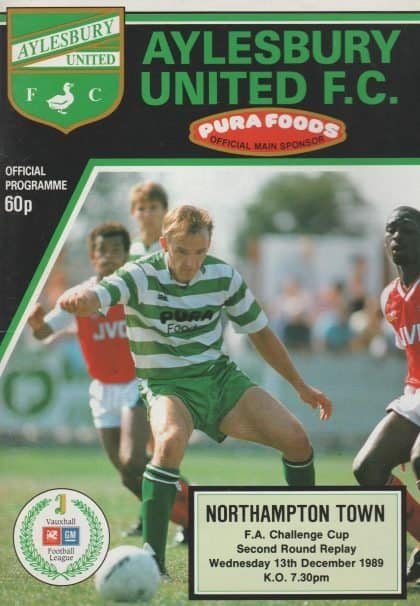 Aylesbury United v Northampton Town 13-Dec-1989