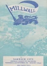 Millwall v Norwich City 23-Sep-1964