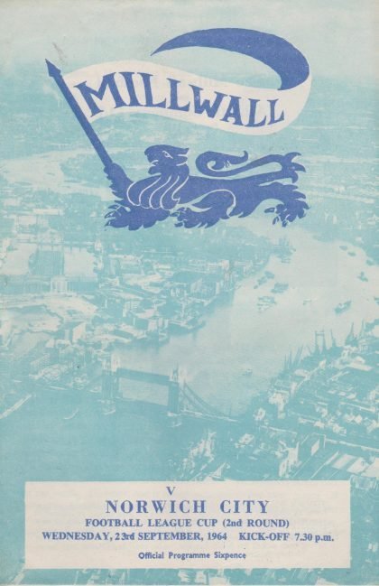 Millwall v Norwich City 23-Sep-1964