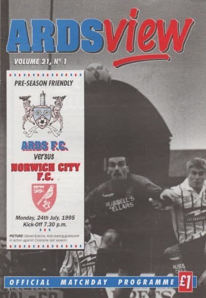 Ards v Norwich City 24-Jul-1995