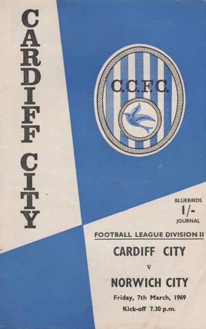 Cardiff City v Norwich City 07-Mar-1969