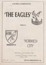 Crystal Palace Reserves v Norwich City Reserves 15-Oct-1986