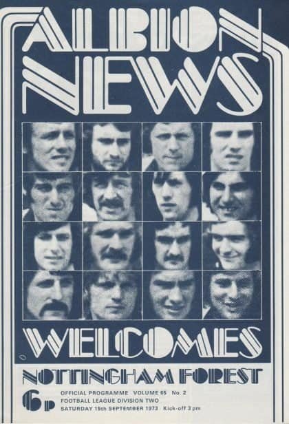 West Bromwich Albion v Nottingham Forest 15-Sep-1973