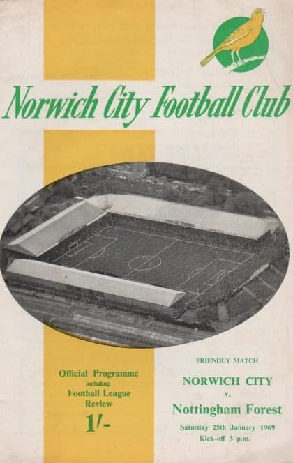 Norwich City v Nottingham Forest 25-Jan-1969