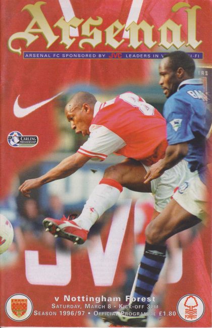 Arsenal v Nottingham Forest 08-Mar-1997
