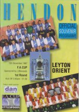 Hendon v Leyton Orient  15-Nov-1997