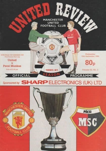 Manchester United v Pecsi Munkas 19-Sep-1990