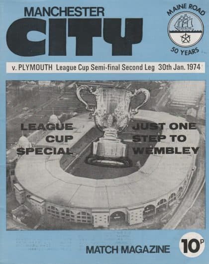 Manchester City v Plymouth Argyle 30-Jan-1974