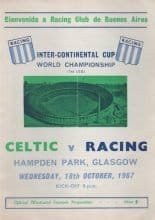 Glasgow Celtic v Racing Club Buenos Aires  18-Oct-1967