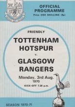 Tottenham Hotspur v Glasgow Rangers 03-Aug-1970