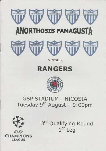 Anorthosis Famagusta v Glasgow Rangers - PIRATE EDITION  09-Aug-2005