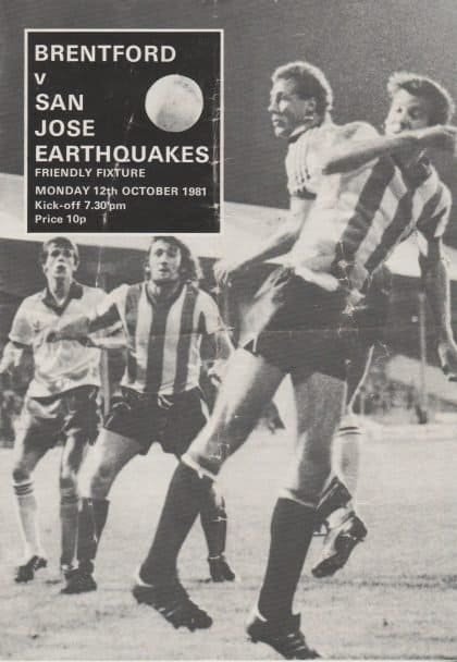 Brentford v San Jose Earthquakes 12-Oct-1981