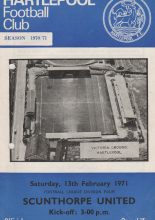 Hartlepool United v Scunthorpe United 13-Feb-1971