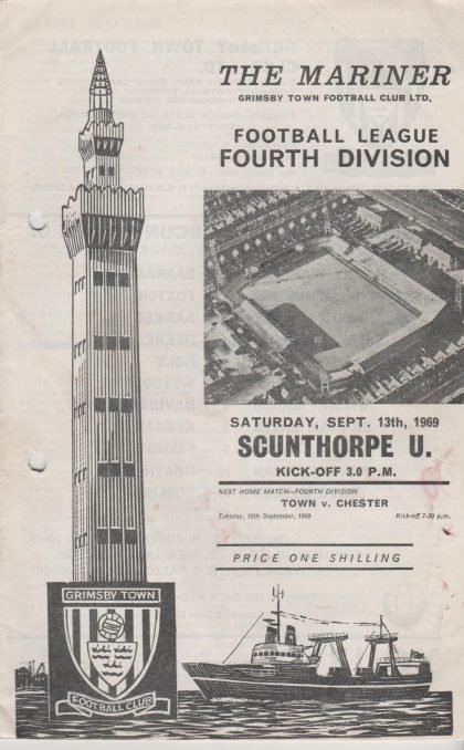 Grimsby Town v Scunthorpe United 13-Sep-1969