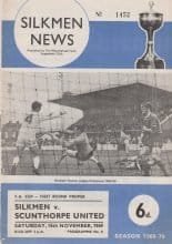 Macclesfield Town v Scunthorpe United  15-Nov-1969