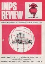 Lincoln City v Scunthorpe United 18-Mar-1972