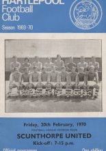 Hartlepool United v Scunthorpe United 20-Feb-1970