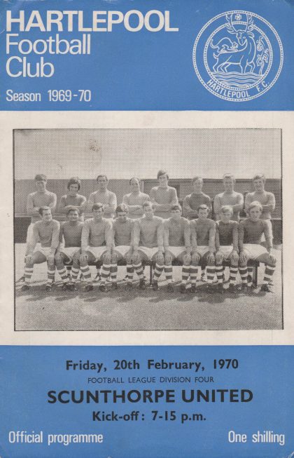 Hartlepool United v Scunthorpe United 20-Feb-1970