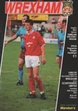 Wrexham v Scunthorpe United 20-Aug-1991