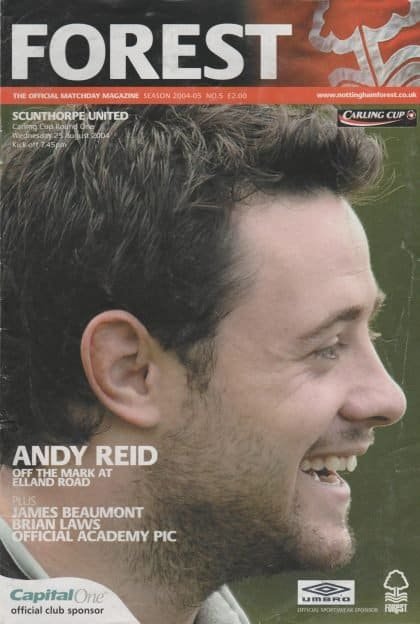 Nottingham Forest v Scunthorpe United 25-Aug-2004